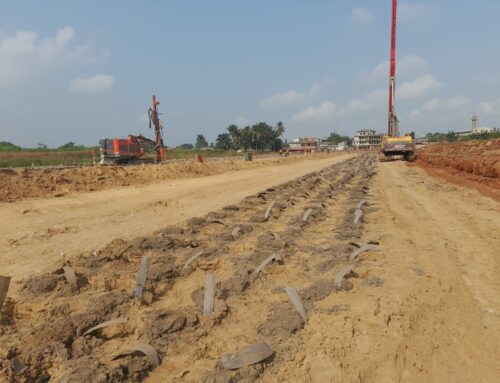 Bypass road construction in Porto Novo, Benin